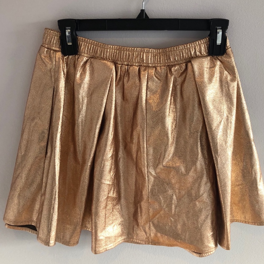 Gold BCBG mini skirt